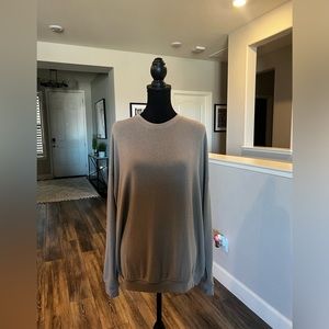 NEW - ALO YOGA SOHO PULLOVER LARGE - GRAVEL
